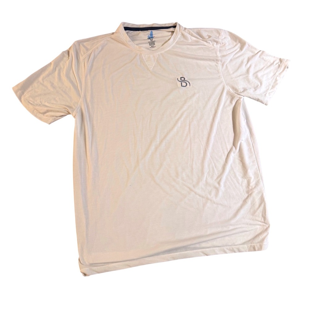 Johnnie-O Featherweight Performance Tee White UPF 50 Sun Protection Mens Medium